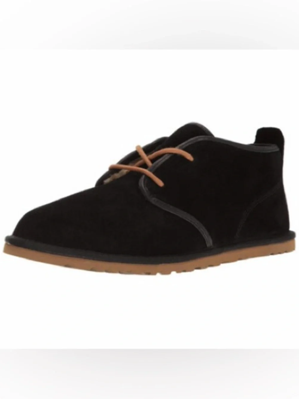 UGG Men’s Black Suede Chukka Boot with Tan Laces